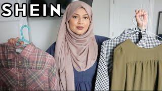 SPRING MODEST FASHION SHEIN CLOTHING TRY-ON HAUL 2022 | SMOCK DRESSES, SHIRT DRESSES, & MORE!