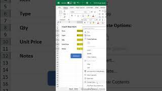 Input Data into #Excel (The Better Way) #exceltips #onlinecourses  #excelcourse #exceltutorial
