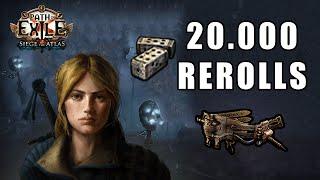 20.000 Rerolls Gwennen Gamble | How Many Magebloods? - Path of Exile