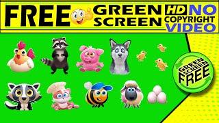 green screen animal funny cartoon animal cat cartoon cat animated cartoon dog crate pigs