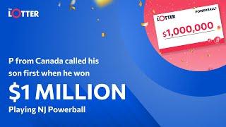 Phone call with Canadian Powerball winner at theLotter