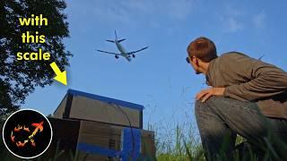 I weighed an airplane... while it was flying!