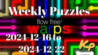 Flow Free Warps - Weekly Puzzles - Rainbow Challenge - 2024-12-16 to 22 - December 16th to 22nd 2024