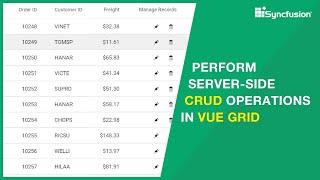 Perform Server-Side CRUD Operations in Vue DataGrid