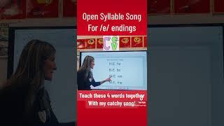 Open Syllable Song for CV /e/ endings
