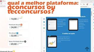 QCONCURSOS OU TECCONCURSOS, QUAL O MELHOR?