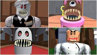 All jumpscares in The Haunted Hotel VS  Escape The Evil Bakery