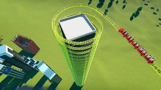 Spiral Roller Coaster Around a Tower – Planet Coaster 2