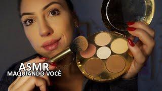 ASMR: TE MAQUIANDO ATÉ CAIR NO SONO | UMA EXPERIÊNCIA SENSORIAL