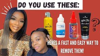 **TRY THIS! How to quickly remove fake edges/weave/wigs |without causing damage to natural hair