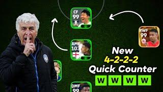 100% Win If You Use This Formation  || New 4-2-2-2 Quick Counter Custom Formation  Efootball 24