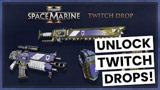 How to Get & Claim Space Marine 2 Twitch Drops!  Link Accounts & Equip Rewards!