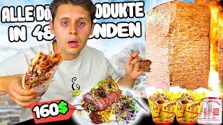 Ich ESSE ALLE DÖNER-PRODUKTE in 48 STUNDEN(MIT TEUERSTER DÖNER-TELLER DEUTSCHLANDS)