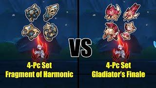 Arlecchino BEST Artifact Set - Gladiator vs Fragment - Genshin impact