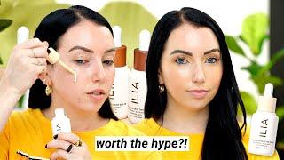 ILIA Super Serum Skin Tint Foundation | WORTH THE HYPE?! Review & Demo