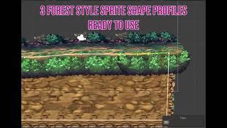 SpriteShape 2D Texture Pack - Forest - Overview