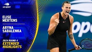 Elise Mertens vs. Aryna Sabalenka Extended Highlights | 2024 US Open Round 4