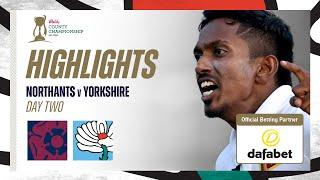 Highlights: Northamptonshire vs Yorkshire - Day Two | Vishwa Fernando Shines On Debut