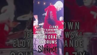 Eloy Casagrande & Jeff Karnowski Drum Solo with Clown at Debut Show #slipknot