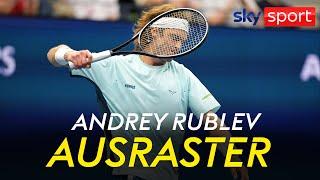 Schläge und Ohrfeigen!  Andrey Rublev rastet aus im Achtelfinale der US Open | Sky Sport Tennis