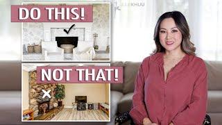 How to Update a Dated Home (Cultured Marble! Torchiere Lamps!)  | Julie Khuu