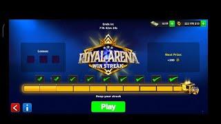 ROYAL ARENA WINSTACK IN 8 BALL POOL