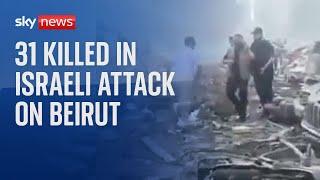 At least 31 people killed in Israeli attack on Beirut | Israel-Hezbollah conflict