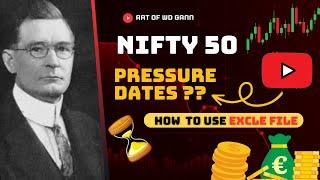 Nifty Pressure Dates? How to Use Excel Files? Art Of WD Gann