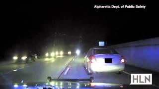 Wild police chase captured on dashcam