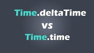 What is the difference between Time.deltaTime and Time.time in unity?