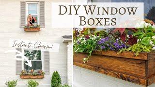 DIY Cottage Window Boxes | Plant flowers with me! 