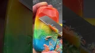 Rainbow Soap Carving ASMR 
