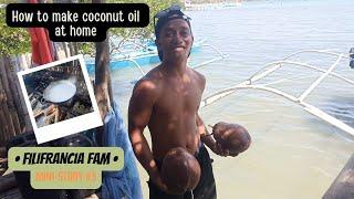 HOW TO MAKE COCONUT OIL AT HOME: how to open a coconut and remove the meat, how to make coconut milk