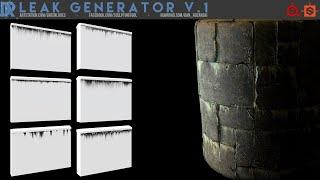 Leak generator v.1 for Substance Painter and Substance Designer