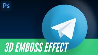 How to make Bevel and Emboss in Photoshop | 3d Effect of logos