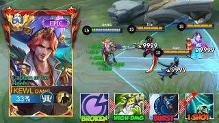 GLOBAL CLINT BROKEN FULL DAMAGE ONE SHOT BUILD IN SOLO RANK 2024! (Auto winstreak!) - Mobile legends