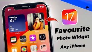 How to Set Favourite Photos in Photo widgets iOS 17