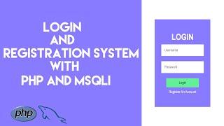 Simple Login And Registration system with PHP and MYSQLI for beginners 2020