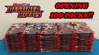 I opened 100 PACKS of DESTINED RIVALS to try and COMPLETE THE SET!! + GIVEAWAY!!