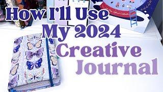 How I’ll Be Using My Creative Journal in January 2024 [Journal Flip Through]