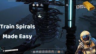 Satisfactory 1.0 Guides: How to Make A Train Spiral - The Easy Way!