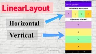 Linear Layout in android studio.