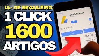 Nova IA BRASILEIRA Criar Artigos GRÁTIS para MONETIZAR Blogs no Google AdSense!