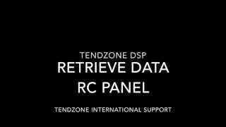 TENDZONE Retrieve Data RC Panel