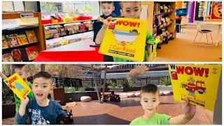 Aidan Reading time | Easy to read kids books | Read in the outdoor garden or inside library |fun day