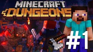 Minecraft Dungeons #1 - Самое Начало! Лес Криперов! | Elaige