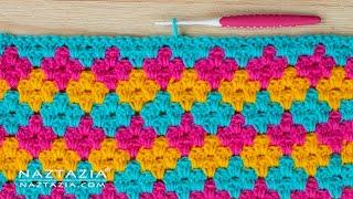 DIAMOND GRANNY STITCH Crochet Pattern - Double Crochet with Color Changes