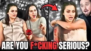 Jealous Woman Throws Drink At Man & REGRETS It...