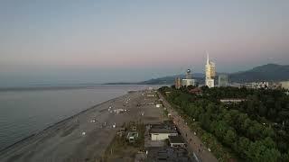 Пролетаем ВЕСЬ бульвар Батуми. Часть 4 - Sheraton, Porta Batumi, Batumi Tower,  Babylon Tower