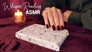 ASMR ️ Whisper Reading by Candlelight ️ Paper Crinkles, Book Tapping